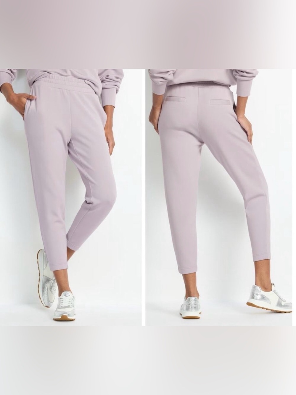 Varley The Slim Pant 25 Jogger Pants Raindrops Light Purple Size Small NEW